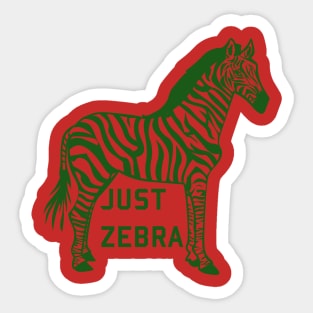 Just zebra Sticker